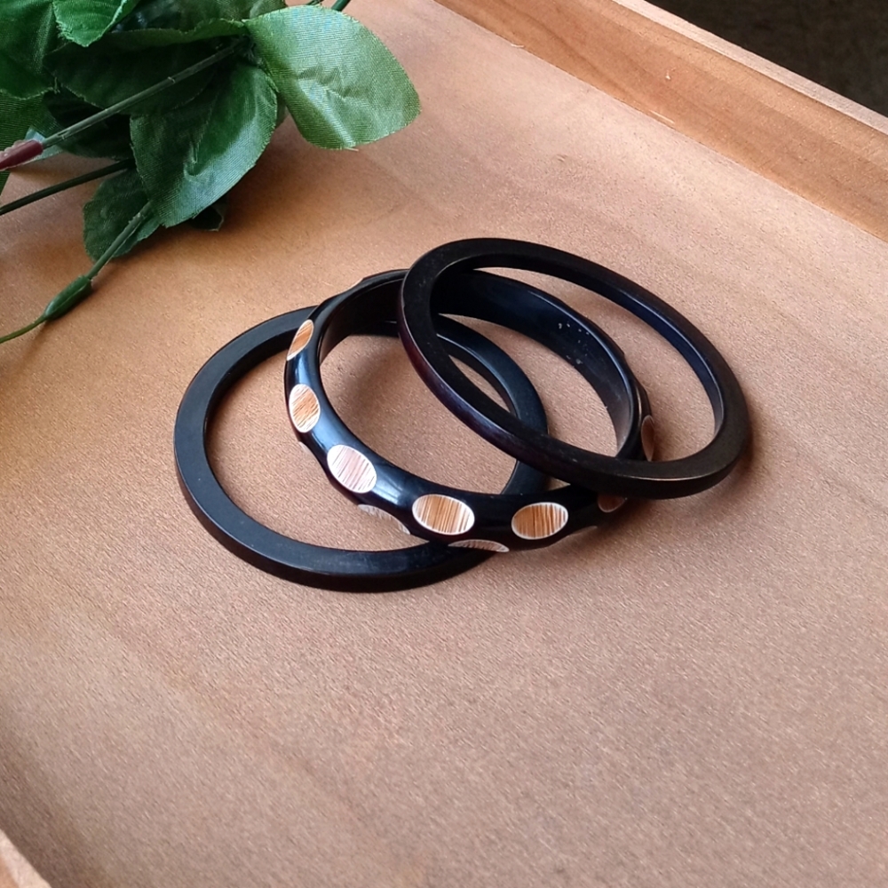 3PC Beautiful Bangle Bracelet Set - Picture 1 of 12